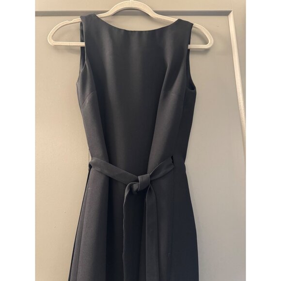 Sleeveless Black YL By Yair Dress With Open Back Detail & Waist Tie Size 6 - Picture 2 of 5